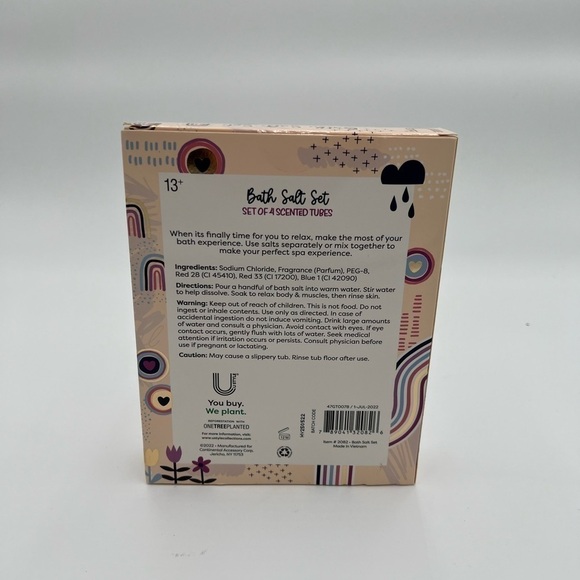 Bath salts set 4 scented tubes - Picture 6 of 8